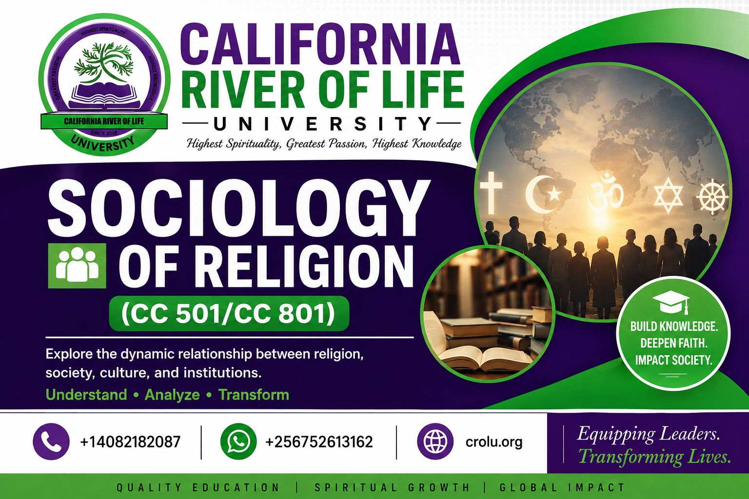 Sociology of Religion (CC 501/CC 801)